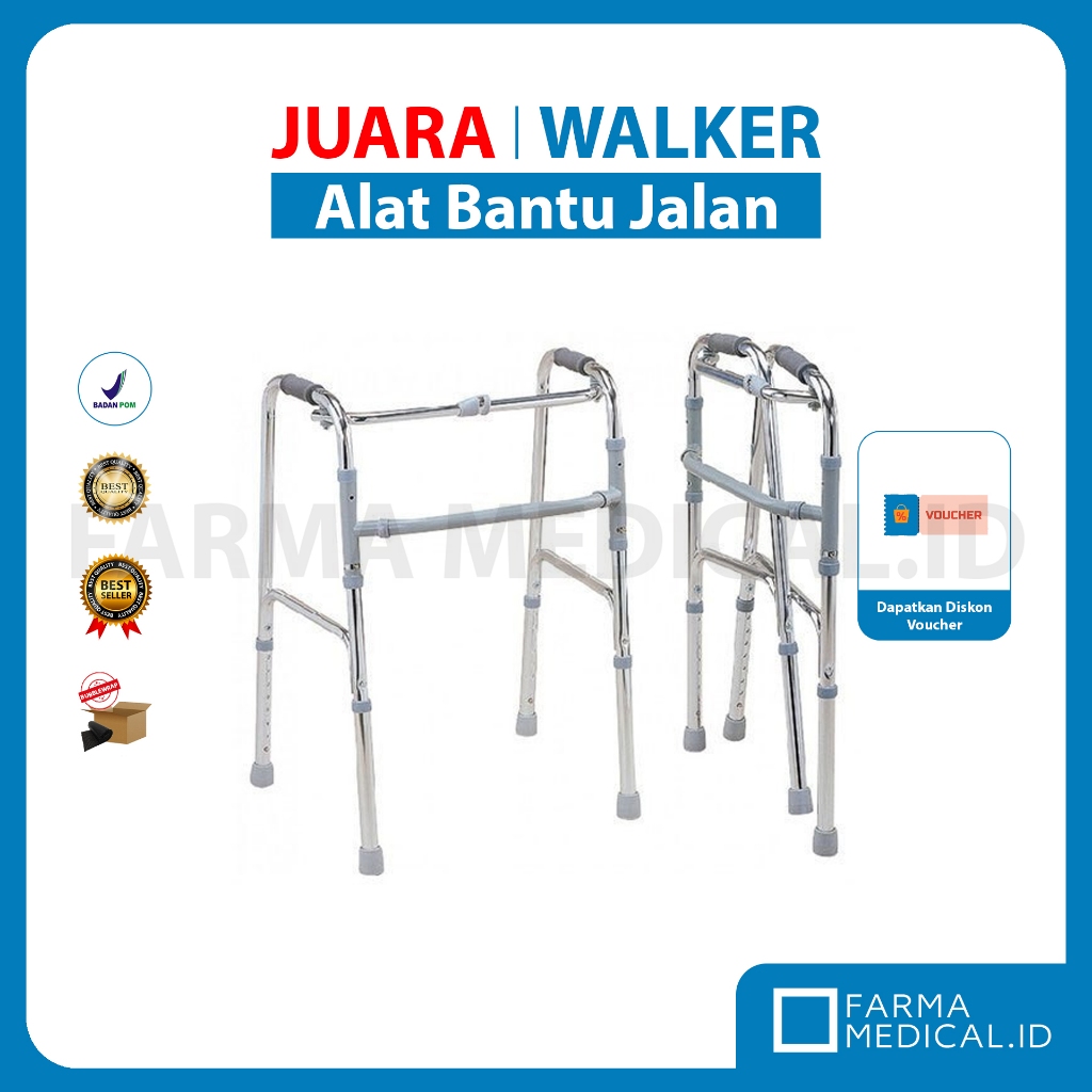 Sellaco Walker Tongkat Jalan Orang Tua Lansia Tanpa Roda