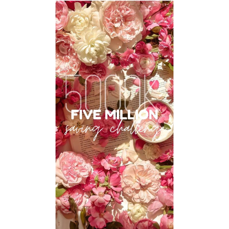 

5000K savings aesthetic flowers envelopes