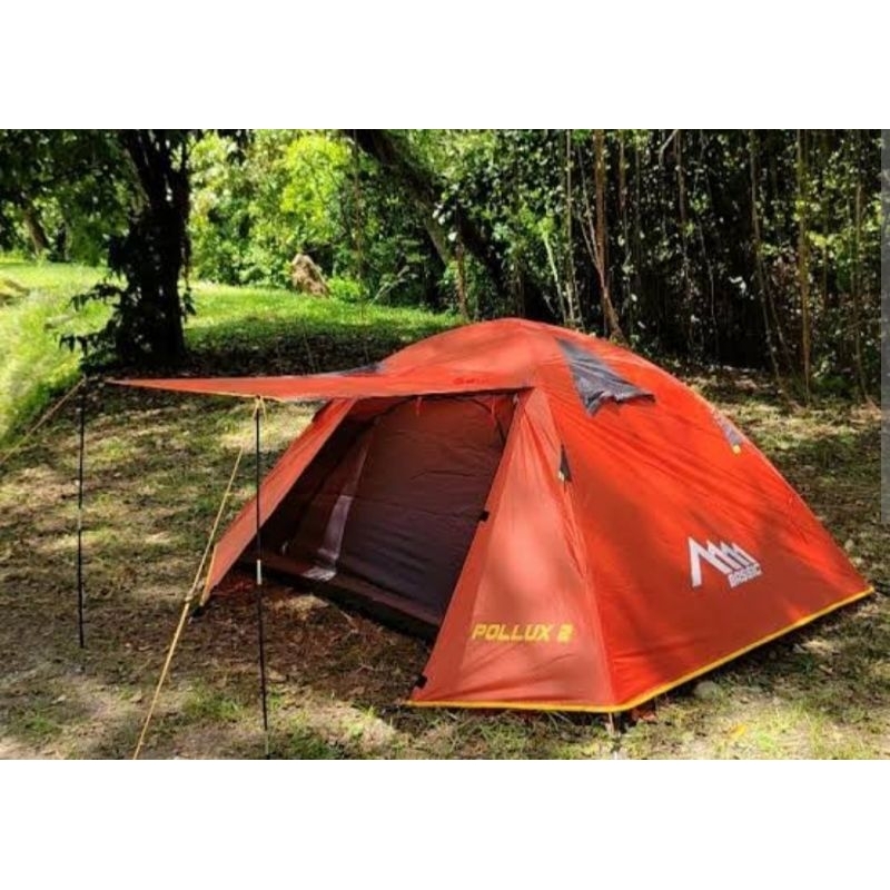 BASSIC.TENDA BASSIC POLLUX 2 ORANG FRAME ALOY ORANGE + FOOTPRINT TENDA