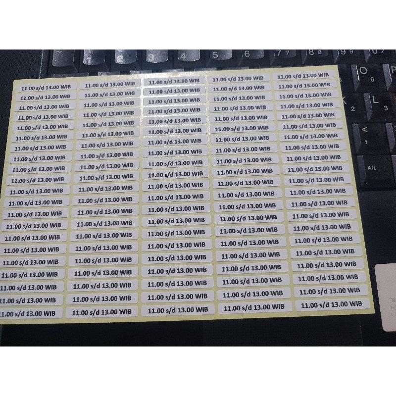 

Print label 99 (5X36mm) isi 100 nama