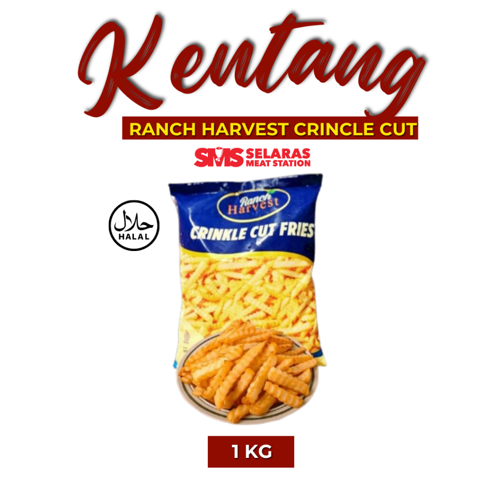 

Ranch Harvest Kentang Crinkle Cut 1 Kg