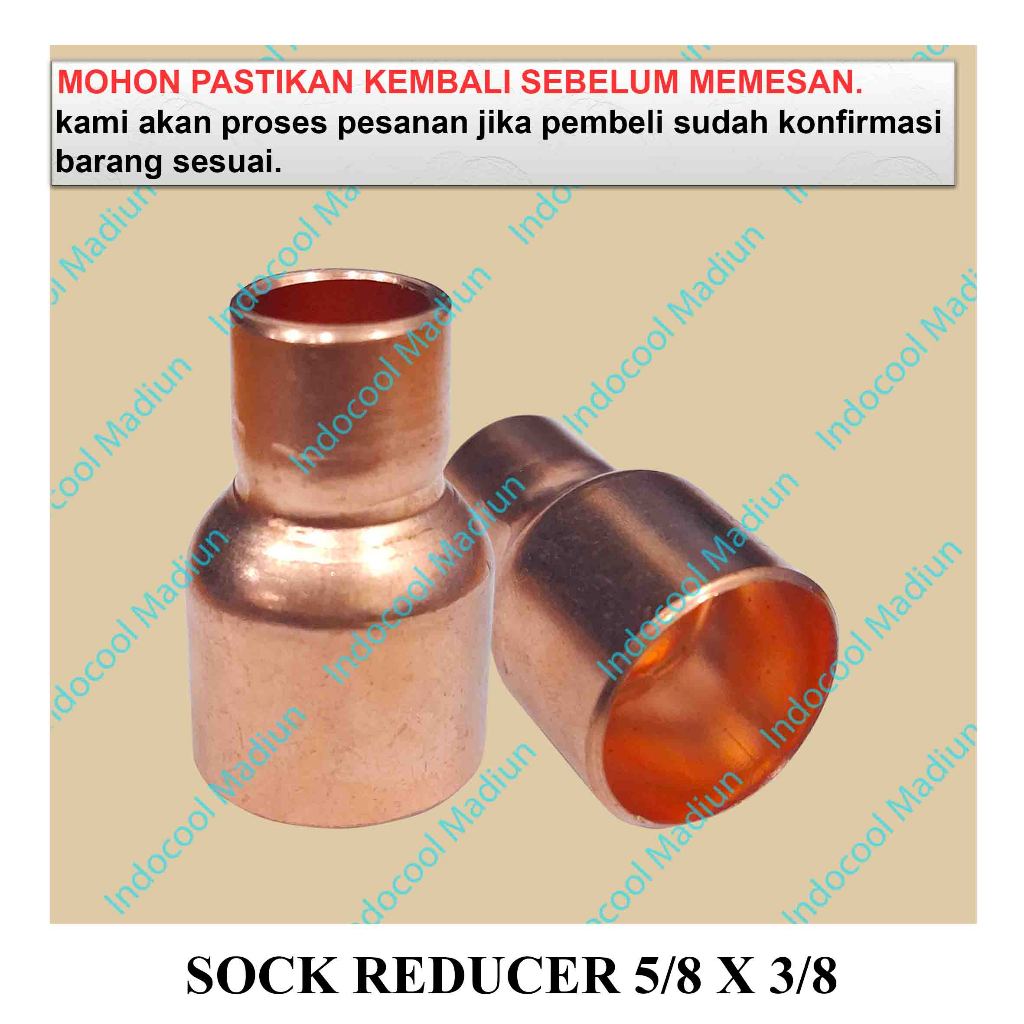 SR5838 SOCK REDUCER AC TEMBAGA / SOCK PIPA TEMBAGA / SOCK REDUCER 5/8 X 3/8