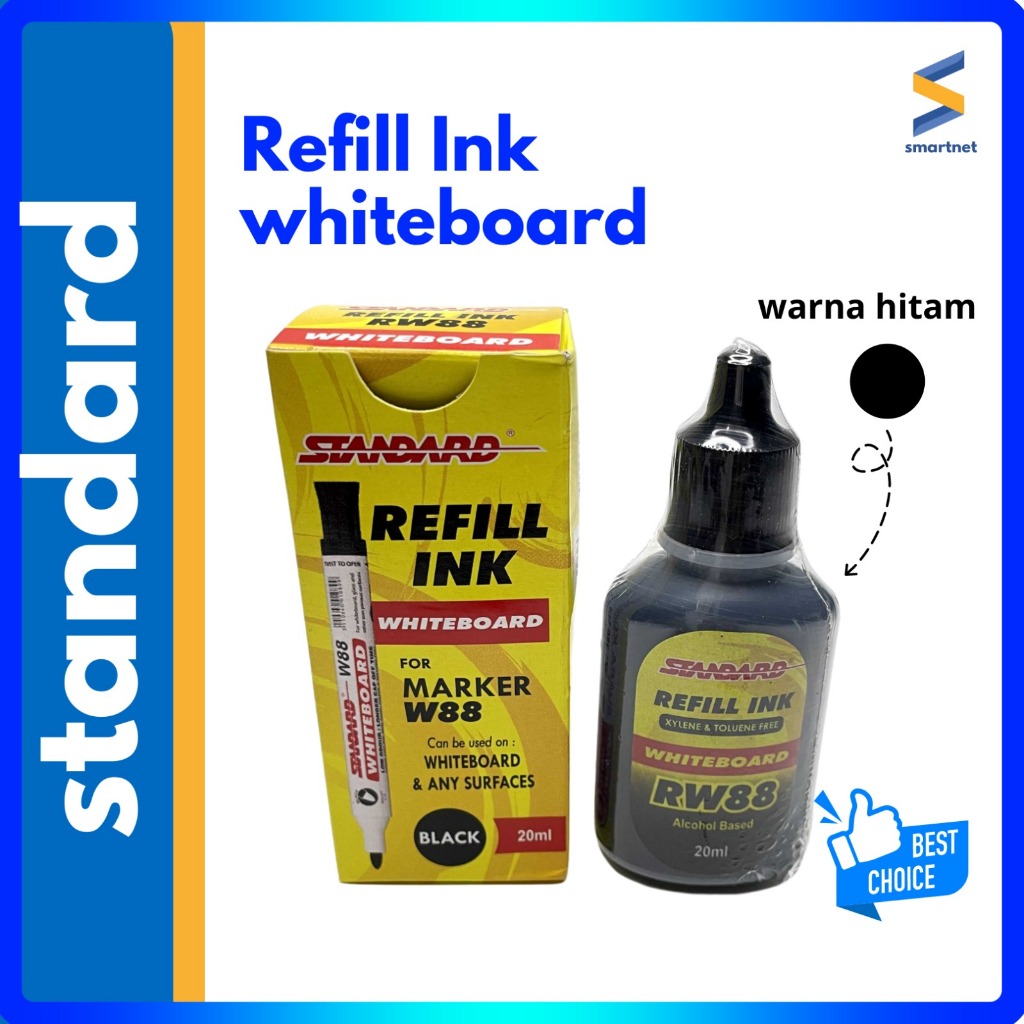 

Refill Ink Spidol White Board / warna hitam / refill ink merk standard