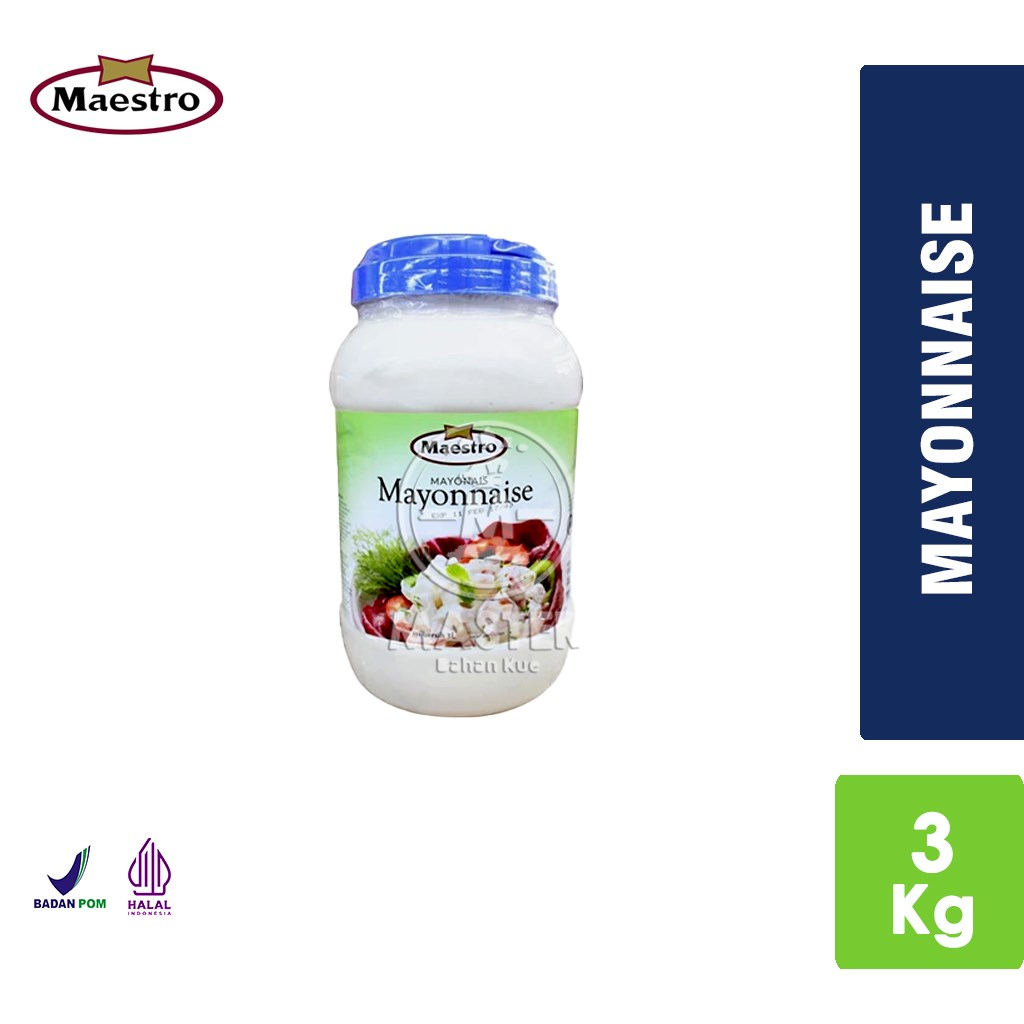 

Maestro Light Mayones Mayonaise Kurang Lemak 3 Liter Halal BPOM