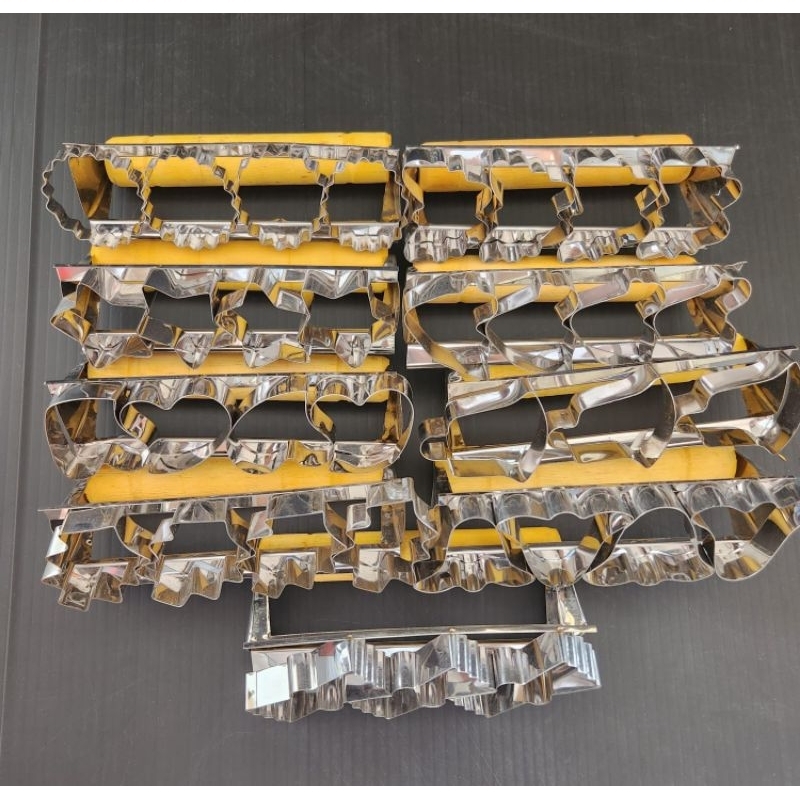 Cetakan Bangket / Cetakan Kue Kering / Cetakan Kue Kering Gagang Kayu / Bangket / cetakan kue kering