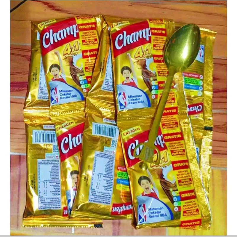 

Champion Energen (GRATIS SENDOK) 1 renteng isi 10 sachet x30gr