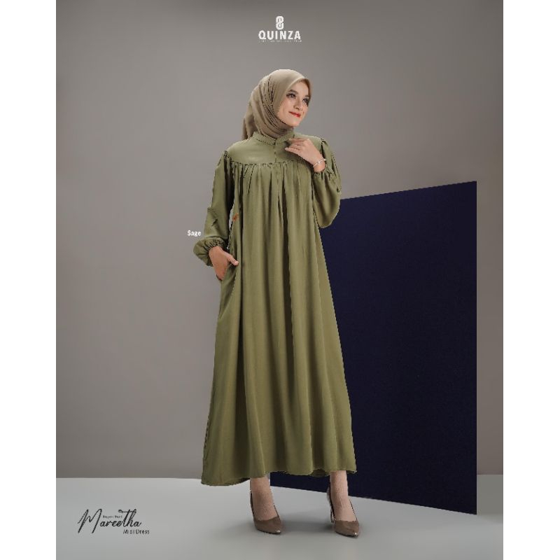 MAREETHA MIDI DRESS - Quinza