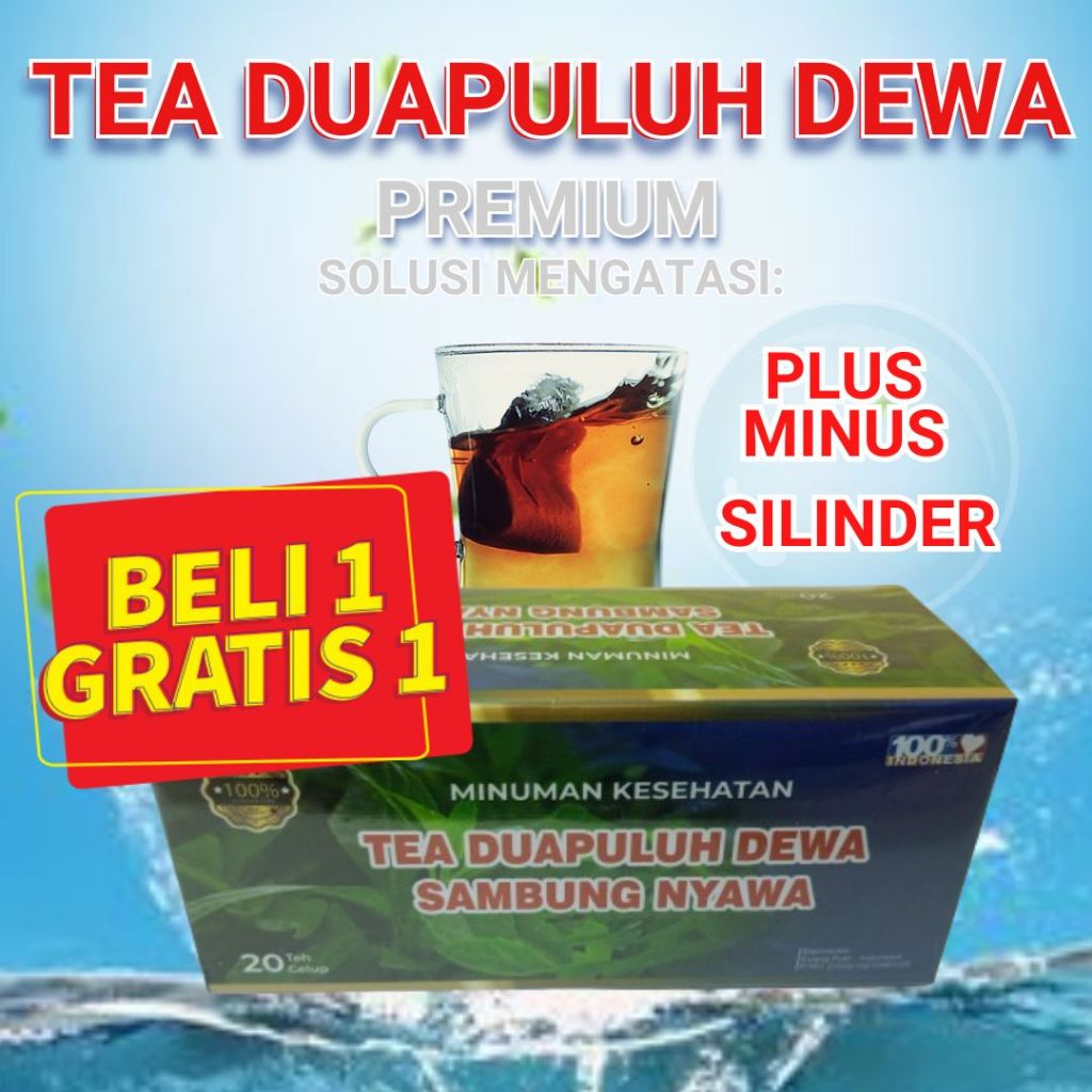 

TEA 20 DEWA SAMBUNG NYAWA / TEH DUAPULUH DEWACELUP HERBAL / TEH DEWA / TEH HERBAL / TEH DUA PULUH DEWA / TEH DAUN SAMBUNG NYAWA / TEA DUAPULUH DEWA / ORIGINAL / BERKUALITAS