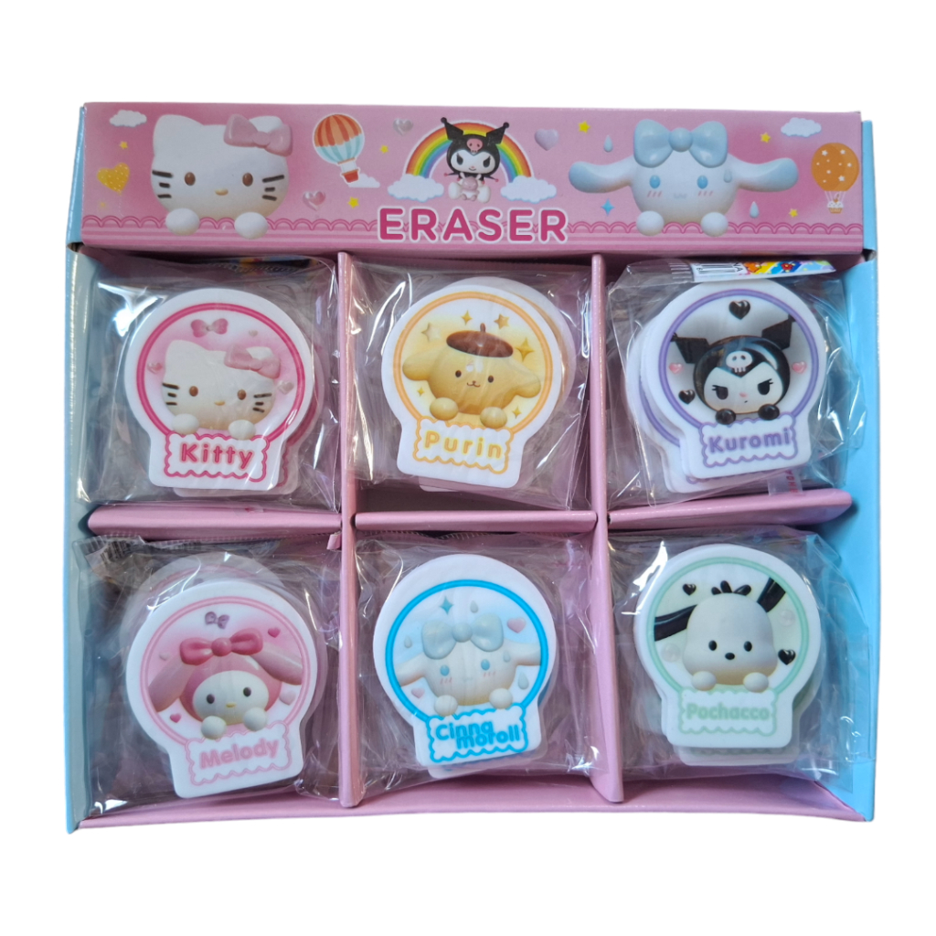 

PENGHAPUS PENSIL SANRIO STIP MOTIF SANRIO STIP ER-8132/8139/8156 (30/900)