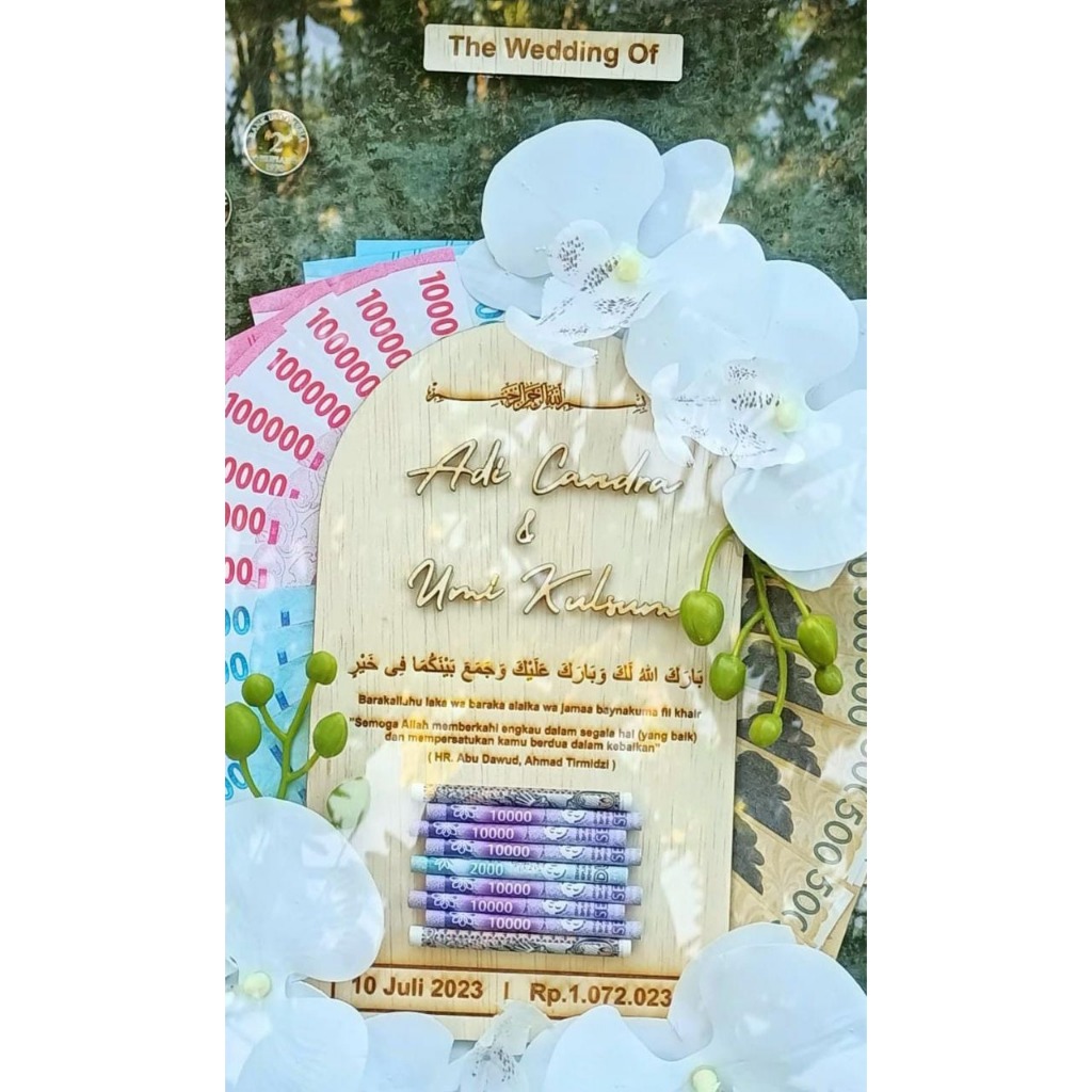 Cutting Nama + Grafir Kubah/Dome bahan TRIPLEK --PO-- Laser Cutting Bahan Isi hiasan Dekorasi Mahar 