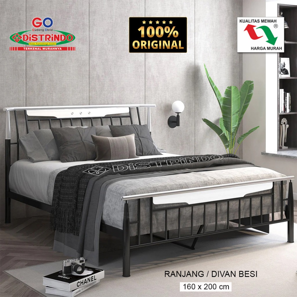 DISTRINDO Ranjang Besi Minimalis / Divan Besi