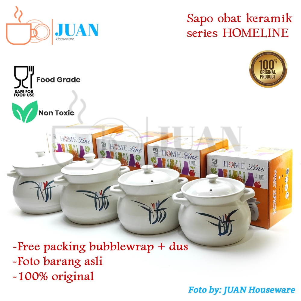 HOMELINE Sapo obat keramik putih / panci obat keramik / panci sapo KS series