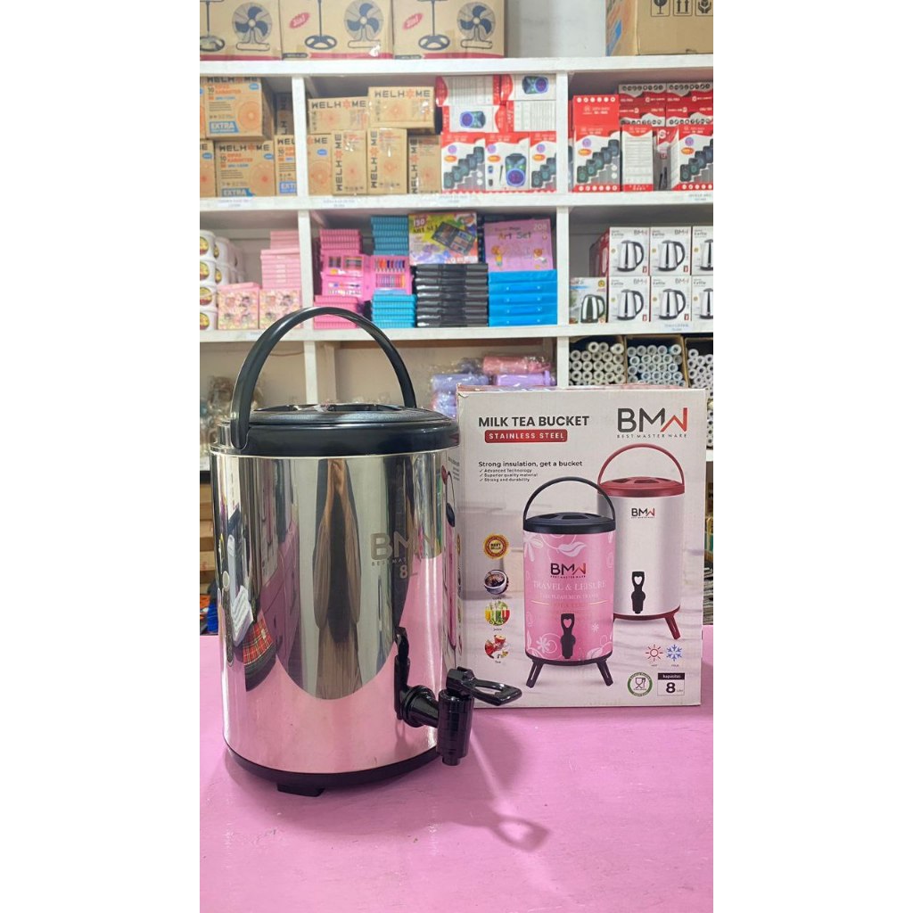 MILK TEA BUCKET BMW 8 LITER/WATER JUG JUMBO/DISPENSER AIR/DISPENSER AIR PANAS/DISPENSER AIR DINGIN