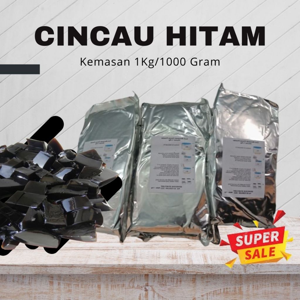 

Serbuk Cincau Hitam/Cincau Hitam Serbuk/Janggelan Cincau Hitam Kemasan 1Kg