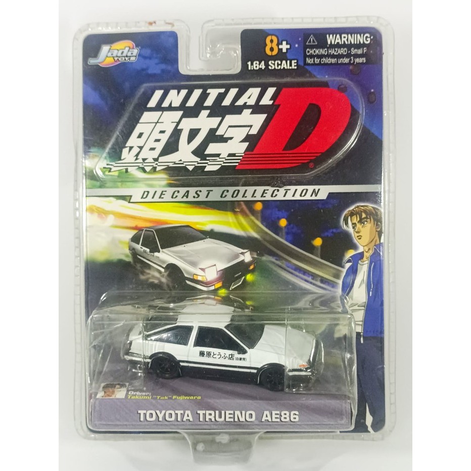 Jada Toys Initial D Toyota Trueno AE86 Panda 1/64 Takumi Fujiwara