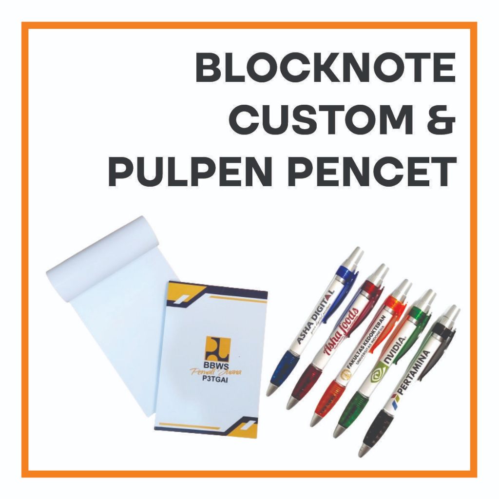 

Blocknote Seminar Meeting Hotel isi 30lembar cetak isi + Pulpen Pencet (Bisa Custom, Free Design)