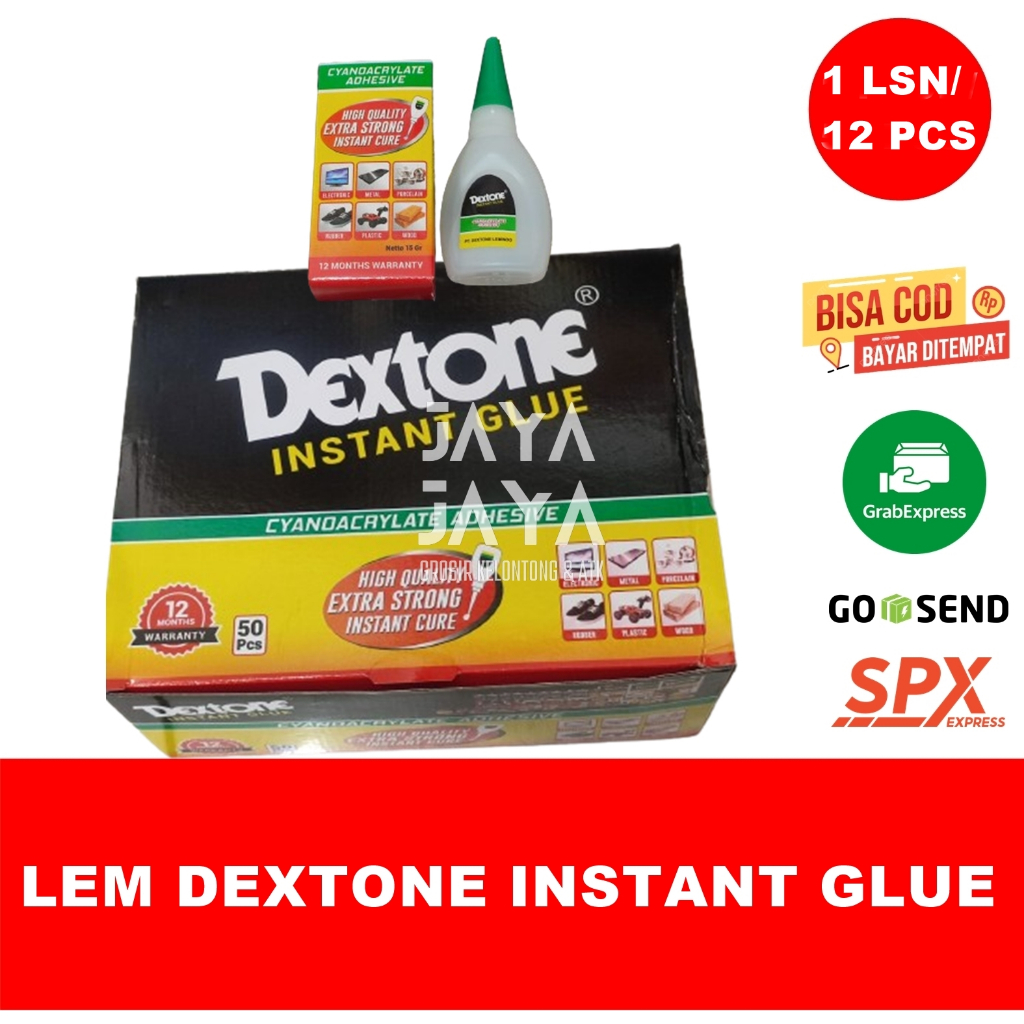 

Lem DExtone Instant Glue Terbaik Harga 1 LUSIN