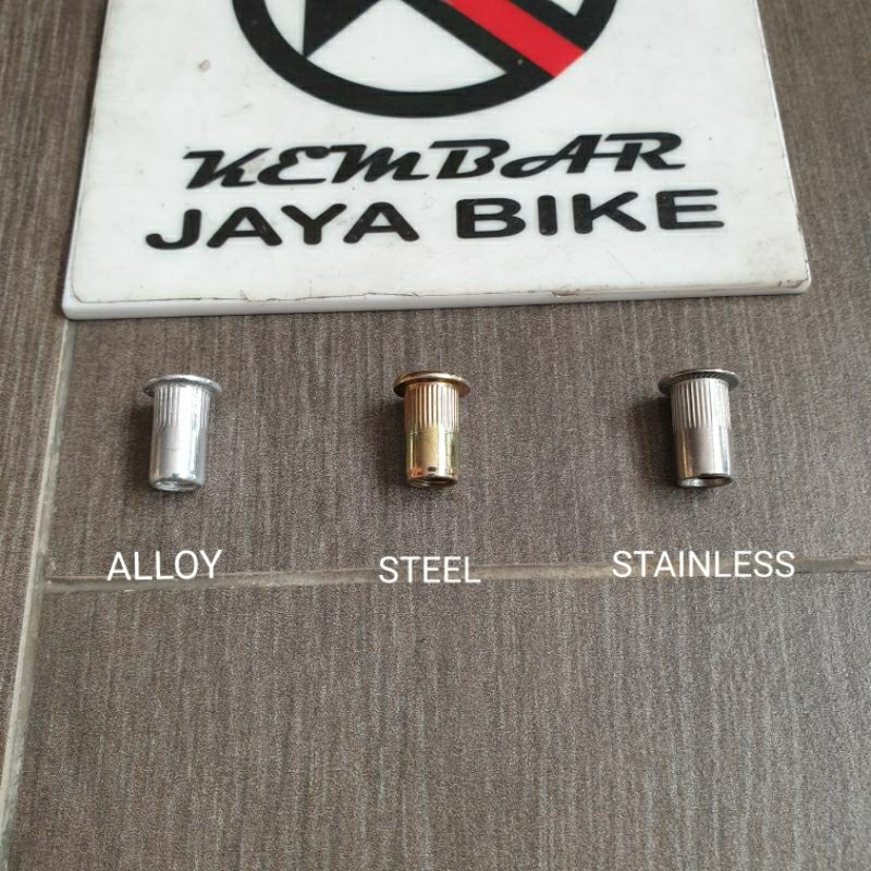 Mur Rivet Nut M5 Buat Tempat Botol Sepeda