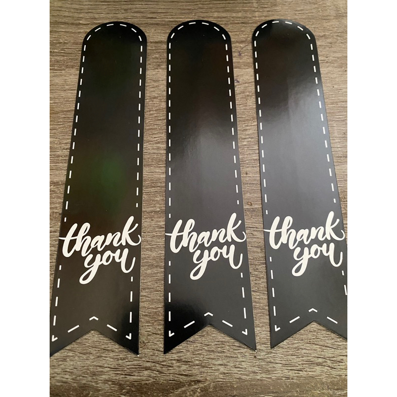 

Stiker Thank you warna Hitam 1 pcs