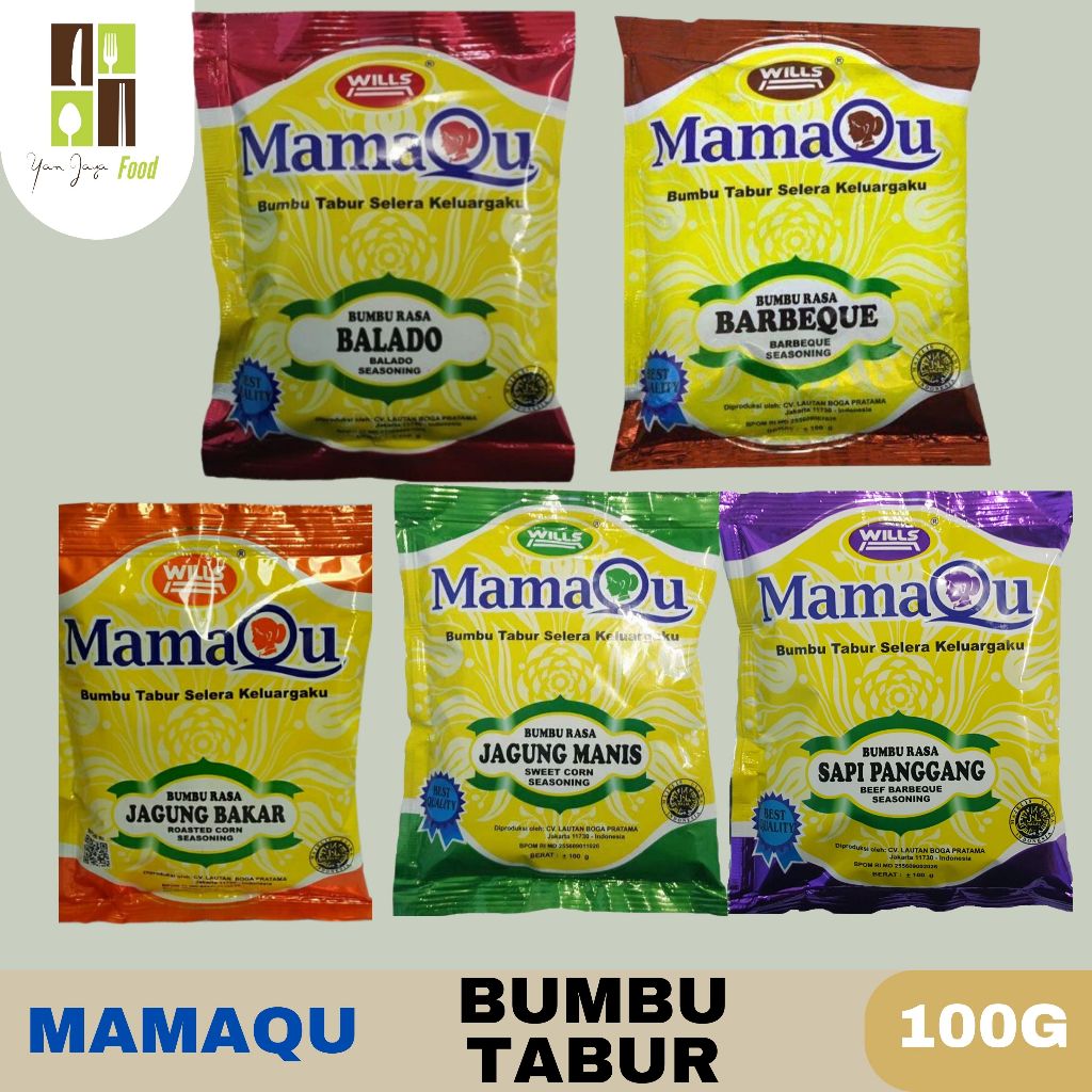 

Mamaqu Bumbu Tabur / Seasoning / Jagung Bakar / BBQ / Balado / Pedas Manis / Sapi Panggang 100g