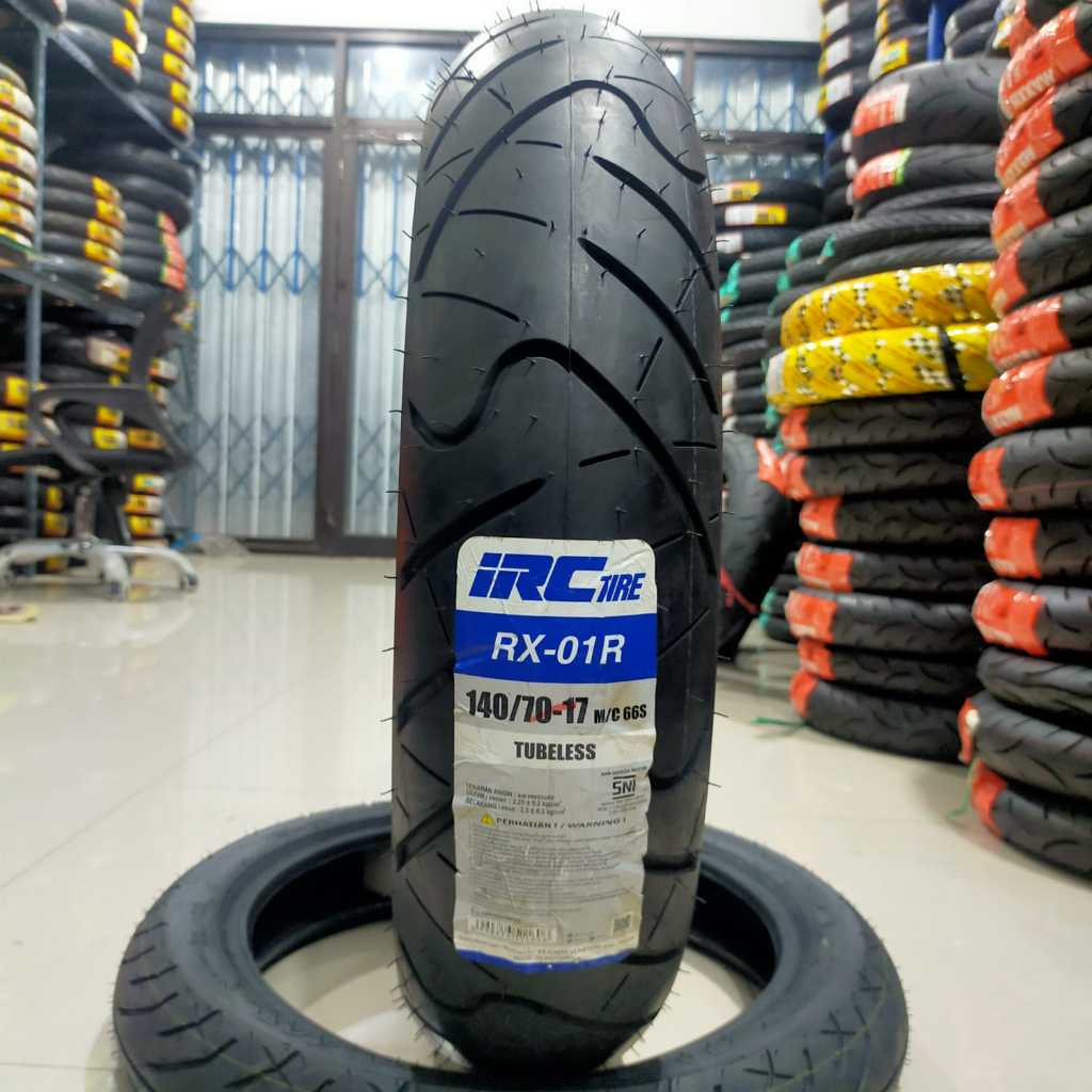 IRC RX-01R 140/70-17 RING 17 BAN LUAR TUBLESS VERZA, CBR, CBR 150R, VIXION, R15, R25, NINJA 250, GSX