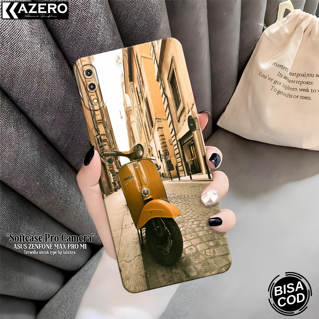Case Hp ASUS ZENFONE MAX PRO M1 Fashion Case Vespa Silikon Pro Camera Softcase ASUS ZENFONE MAX PRO 