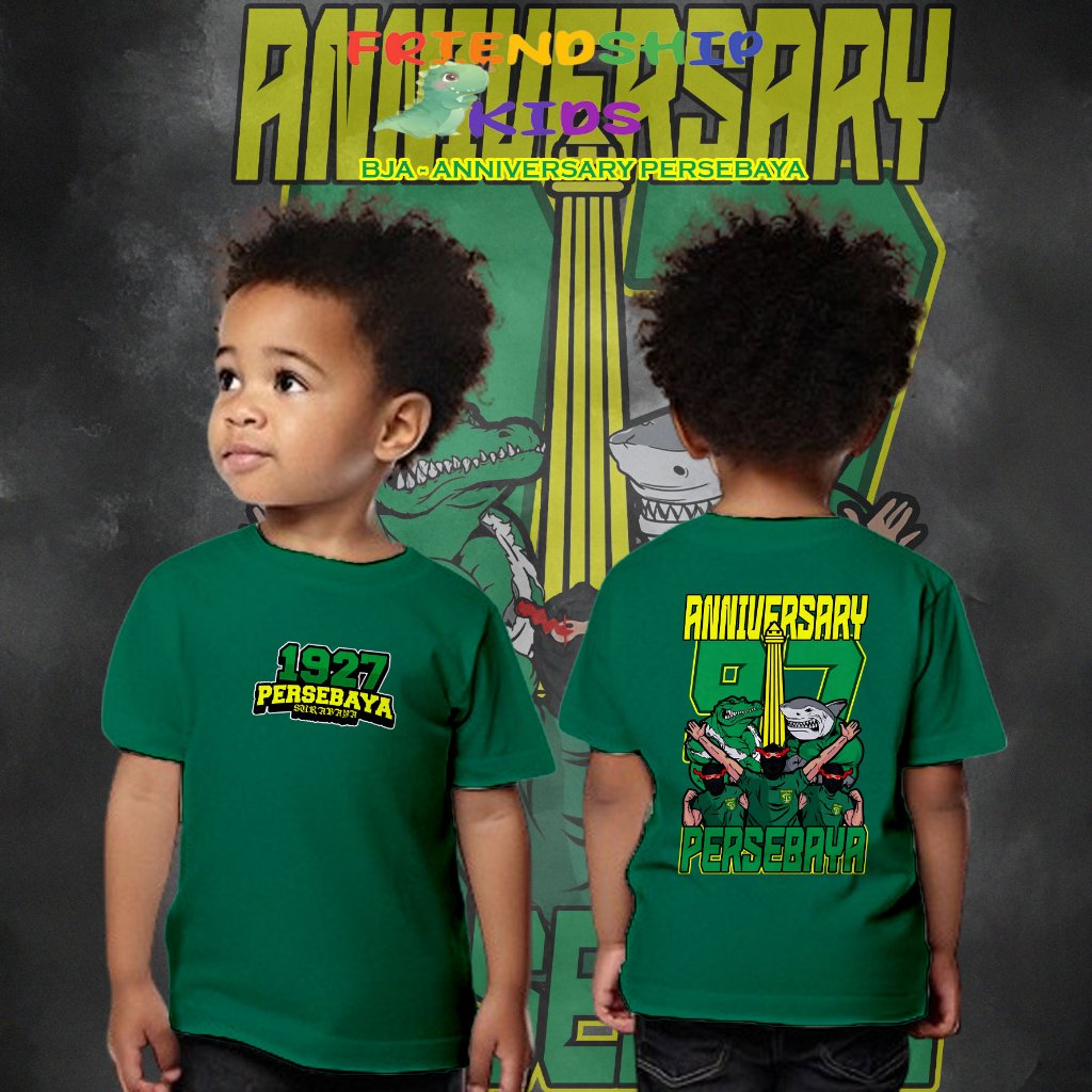 BAJU DISTRO ANAK 1 - 12 TAHUN KAOS ANAK ANNIVERSARY 97 PERSEBAYA