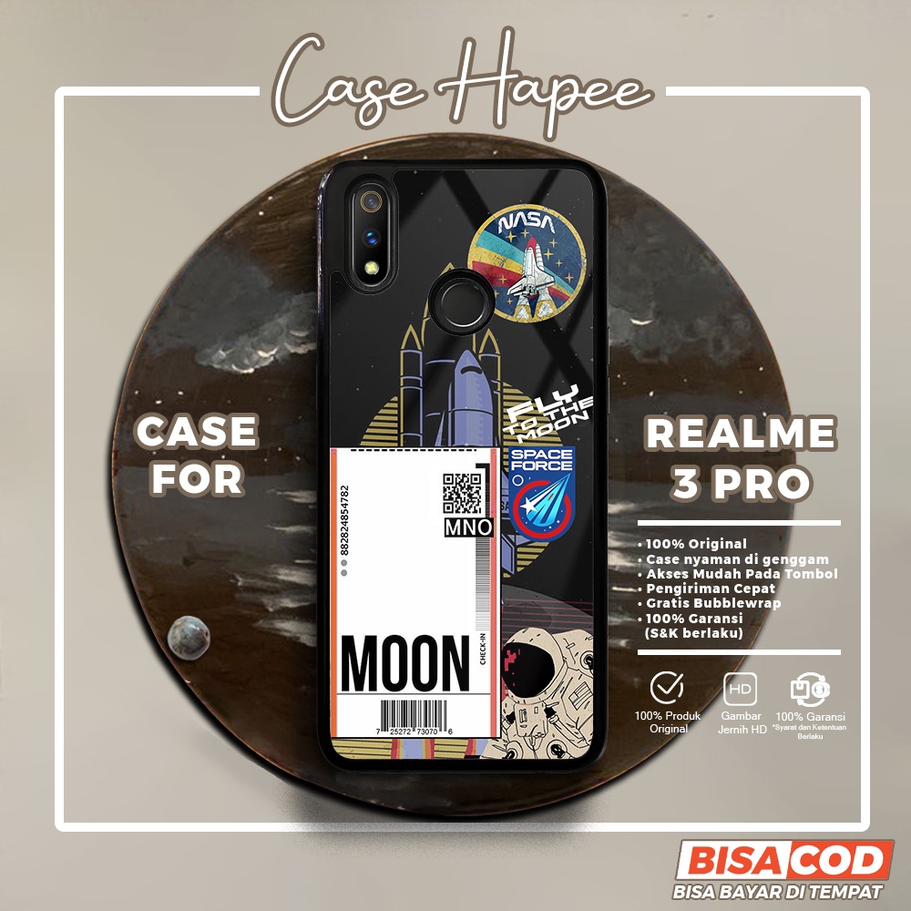 Case Realme 3 Pro Casing Realme 3 Pro [NASA] Casehapee Case Glossy Case Aesthetic Custom Case Premiu