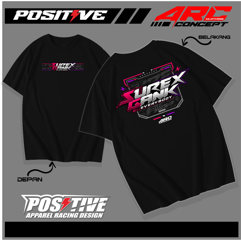 Kaos Surex Gank EVERBODY tshirt Supermoto Crf KLX DTRACKER WR Baju Racing Distro ARD.  Surex Boy