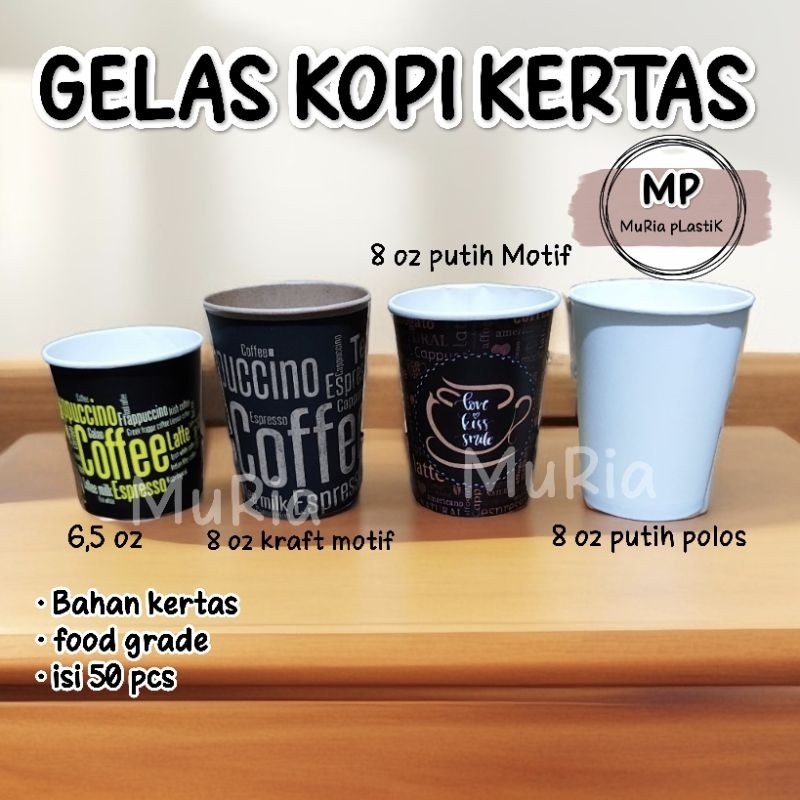 Gelas kopi kertas/paper cup tahan panas