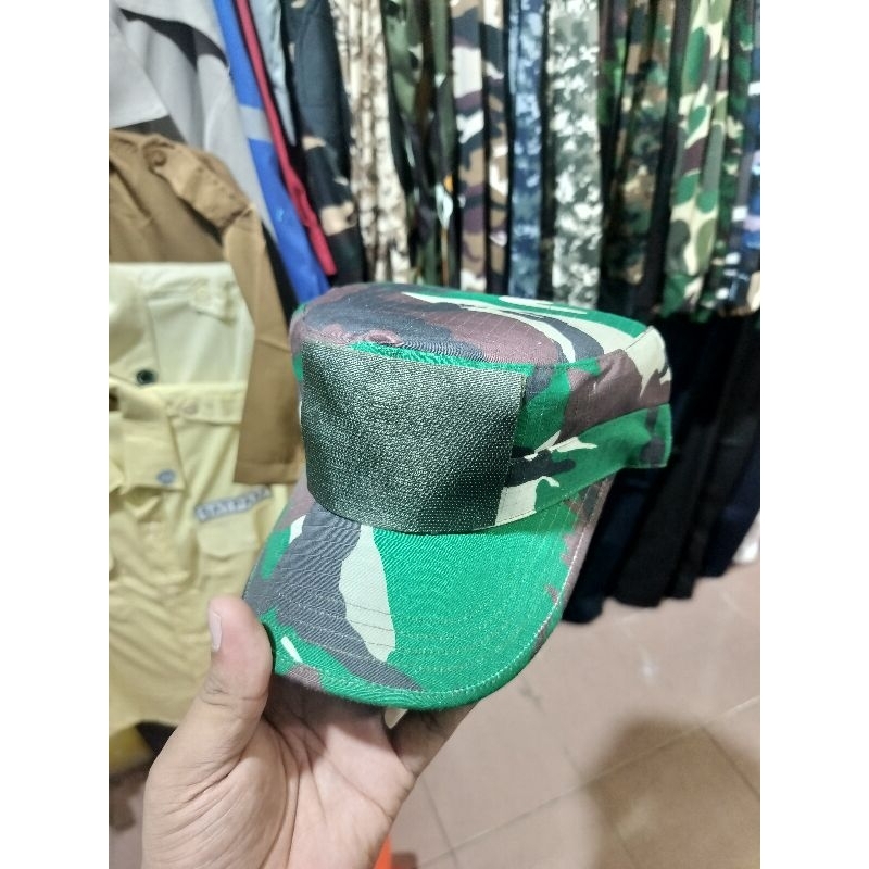 TOPI PET COMANDO JATAH ASLI TNI AD / TOPI PDL  ASLI JATAH / TOPI PET LORENG PDL PEMBAGIAN JATAH TNI 