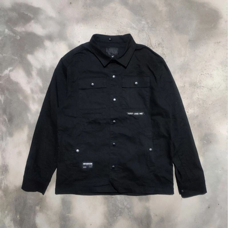 FRANK STONE Jacket With Hoodie ( BLACK )