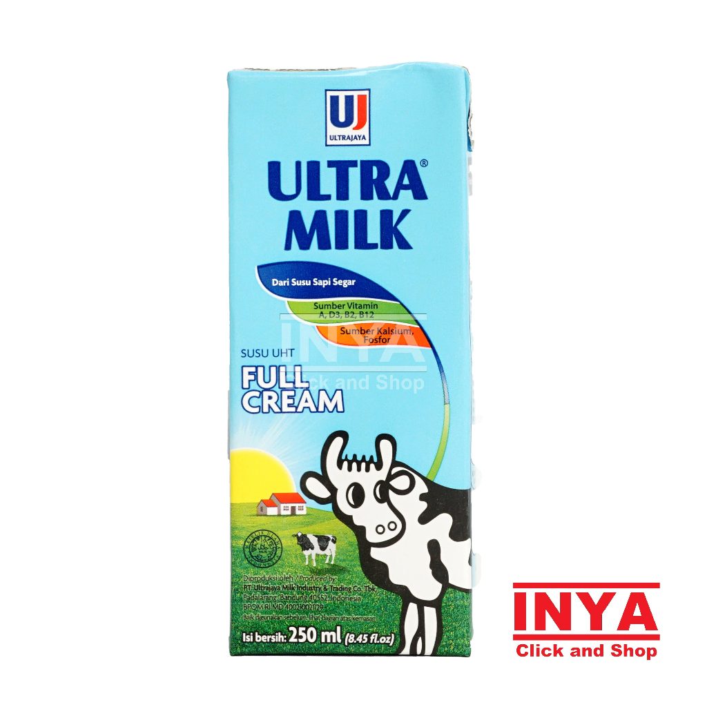 

Ultra Milk Susu UHT Full Cream 250ml - Susu Kemasan - Milk Drink