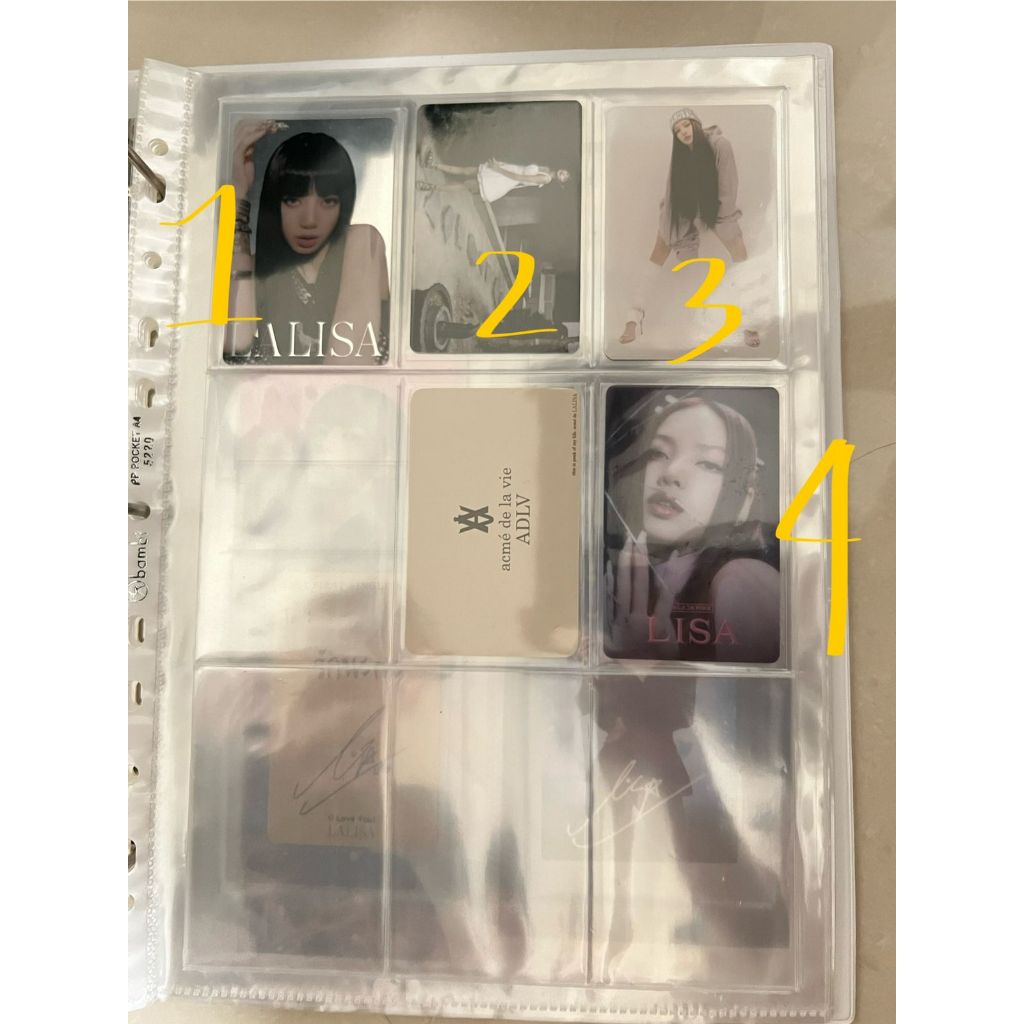 BLACKPINK LISA PHOTOCARD PC OFFICIAL