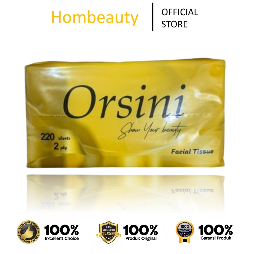 Tissue Orsini 220 Sheets 2 PLY - Facial Tissue (DAPET 2 PCS)