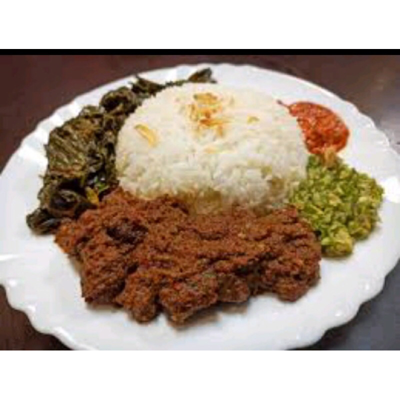 

Nasi Bungkus Nasi Padang Rendang Tunjang Gulai Cincang