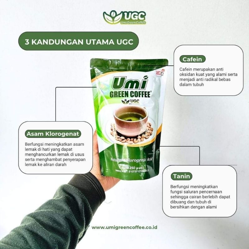 UGC Umi Green coffee pelangsing Promil dan kesehatan 250 gram