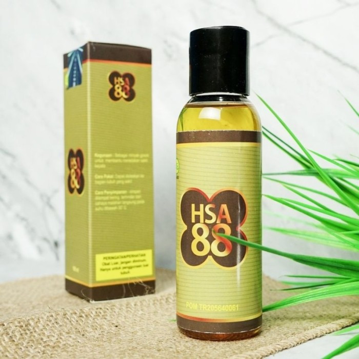 MINYAK GOSOK HSA 88 100ML [ MINYAK HERBAL ALAMI ] MINYAK URUT MINYAK BALUR 100% ASLI ORIGINAL
