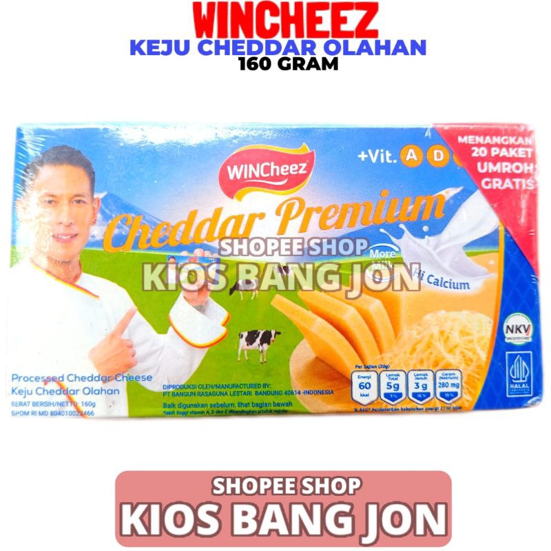 

Wincheez Keju Cheddar Premium 160 Gram