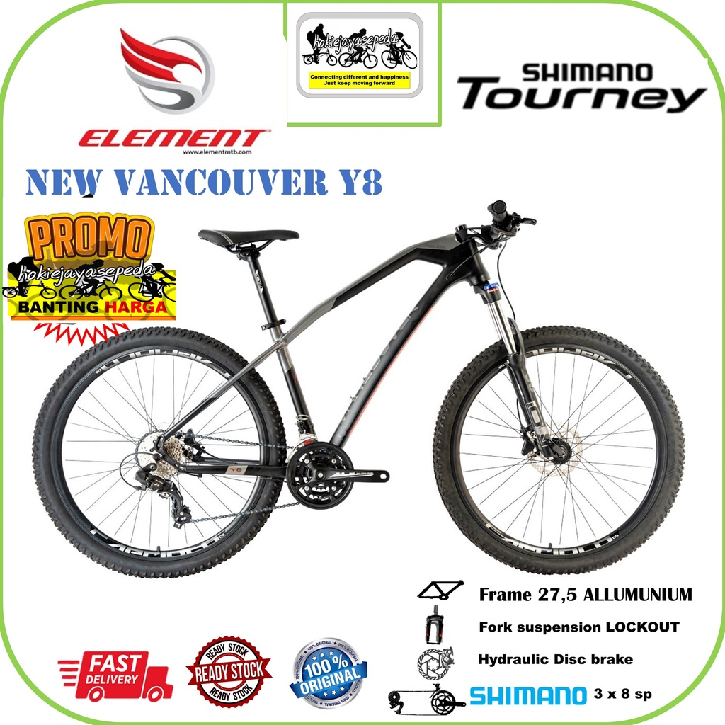 SALE Sepeda Gunung 27,5 inch Police MTB Vancouver 2023  Y8 - Y10 - Z12 Speed New Design BY element