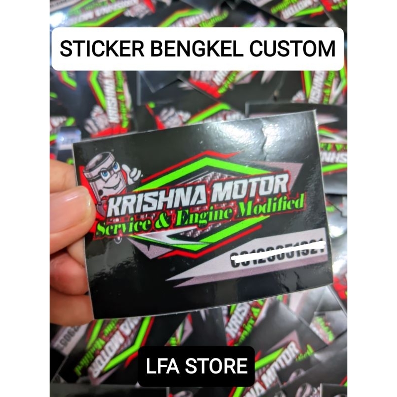 

STIKER MURAH CUSTOM STICKER BENGKEL | LABEL MAKANAN PROMOSI
