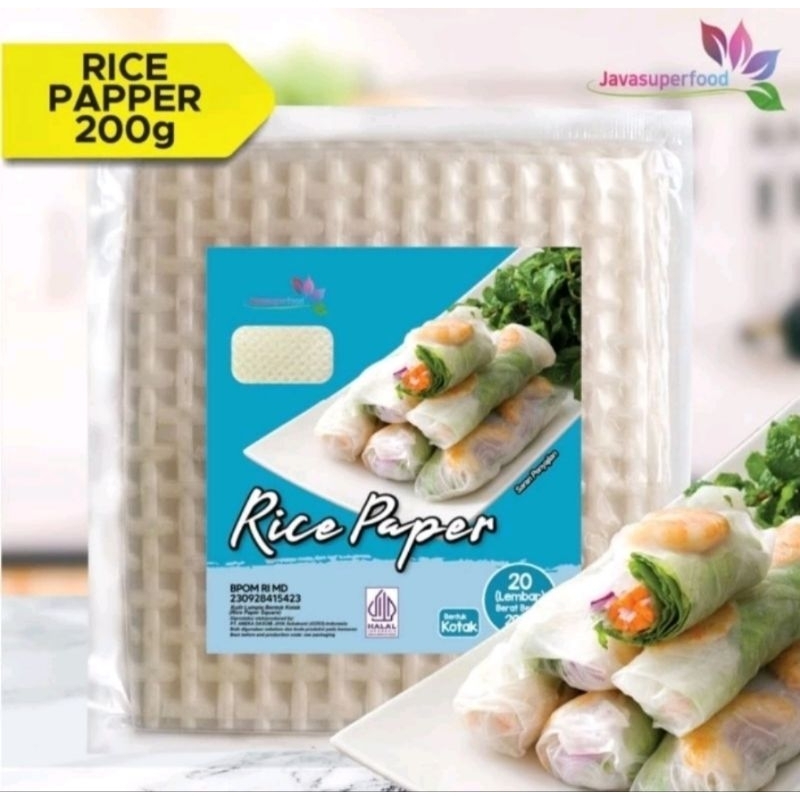 

Rice paper / Kulit lumpia Vietnam / Spring roll Banh Trang Kotak 20 lembar 200gr