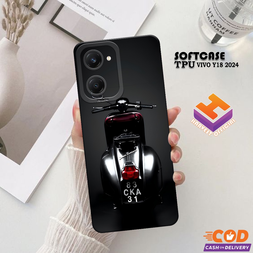 Case Hp VIVO Y18 2024 - Soft Pro Camera - Softcase VIVO Y18 2024 - Casing VIVO Y18 2024 - Kesing VIV