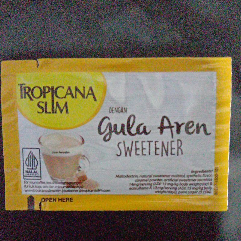 

TROPICANA SLIM gula aren 2g.x @10pcs