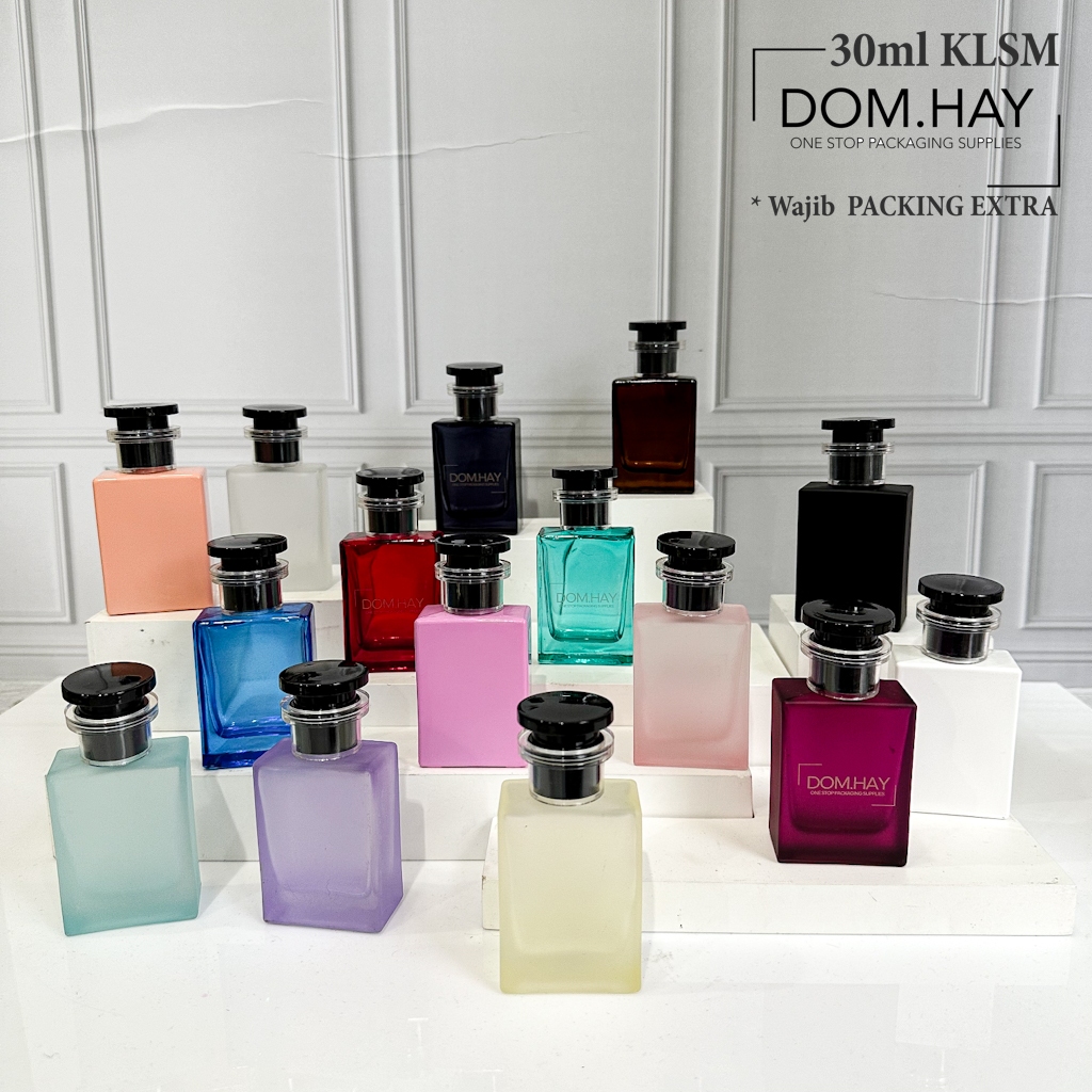 30ml KLSM LV Hitam Botol Parfum Semi Press Kaca Parfume Minyak Wangi Fragrance