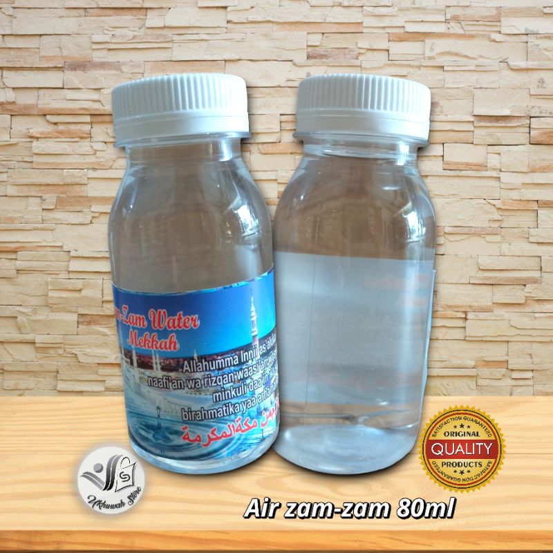 

Air Zam-zam 80ml Isi Paket Oleh-oleh Haji Umrah Air Zam-zam Asli Botol kecil