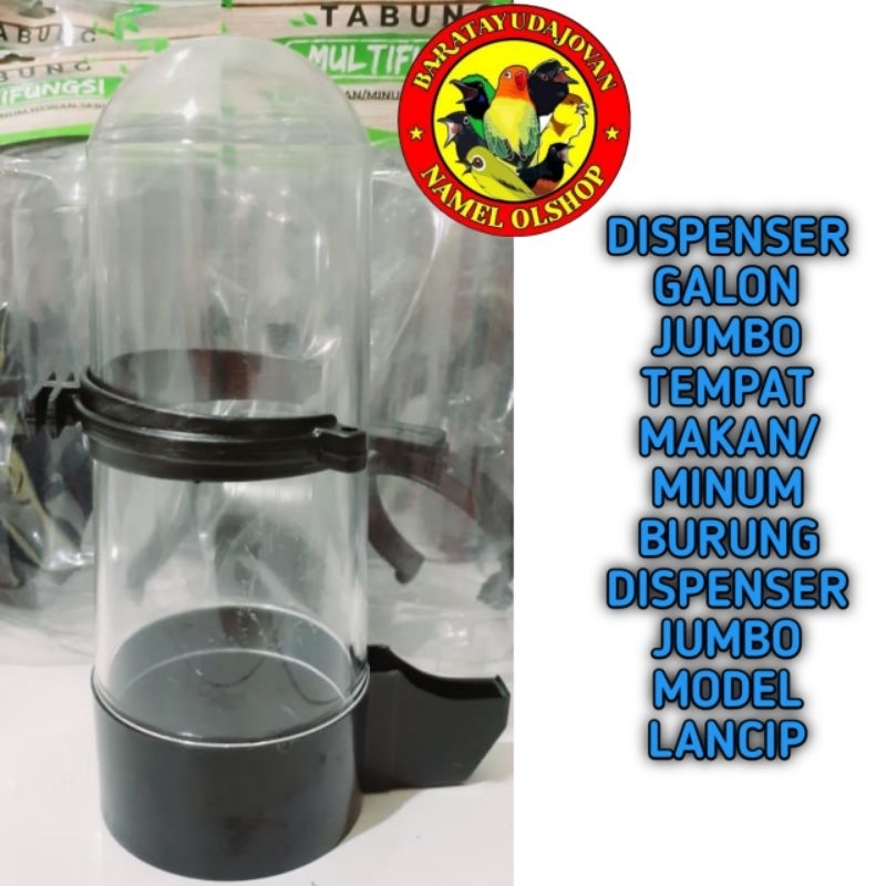 Dispenser Galon JUMBO Tempat Makan/Minum Burung Dispenser JUMBO Model Lancip WADAH TEMPAT MINUM BURU