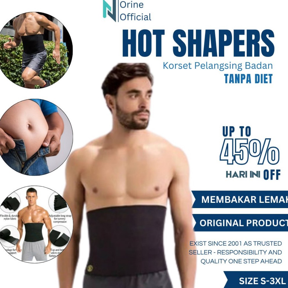 KODE U7E Korset Hot Shaper Original Pelangsing Pria Wanita Ori Korset Olahraga Hot Shaper Pengecil P