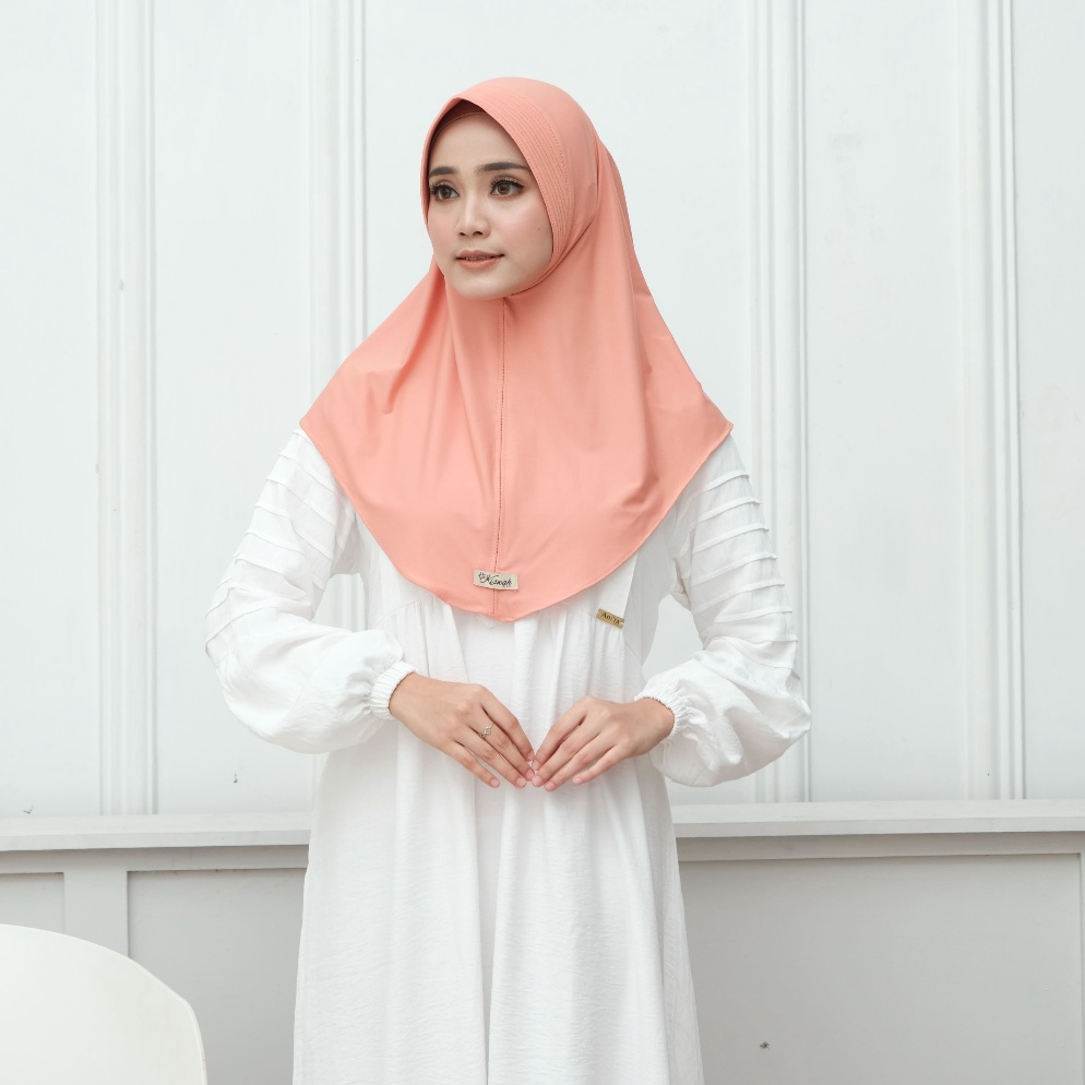 Best Terl4ris kiswah  Hijab Instan Hamidah Pinguin Lembut Nyaman Size M 12