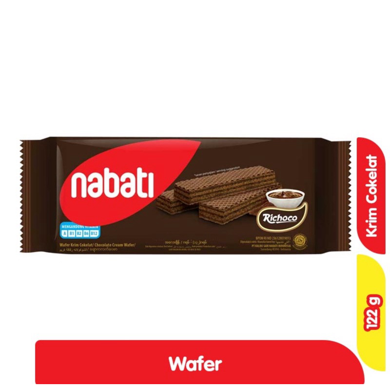 

Nabati WaferKrim Coklat 122g